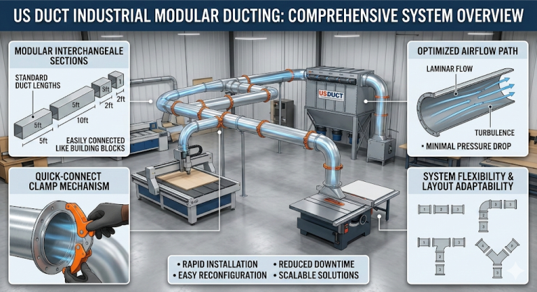 Industrial Ducting Solutions - clamp-togther duct moldular design - Kentucky and Southern Indiana | CRAIG Equipment