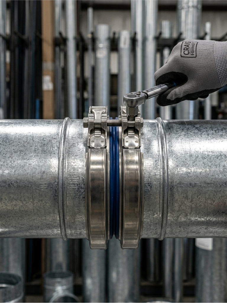 Industrial Ducting Solutions - Airtight tubing V-Clamp - Kentucky and Indiana | CRAIG Equipment