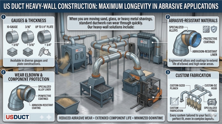 Industrial Ducting Solutions - flanged heavy duty duct durability and longenvity - Kentucky and Indiana | CRAIG Equipment